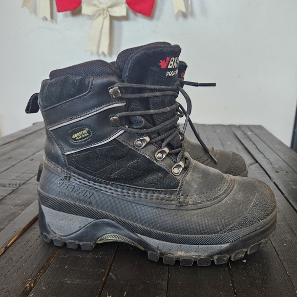 Baffin Black Winter Boots Men\'s 8 Lace Up Snow Outdoor